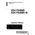 Cover page of PIONEER KEH-P5400R Owner's Manual