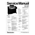 Cover page of TECHNICS SX-G7 Service Manual