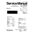 Cover page of TECHNICS RST157 Service Manual