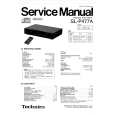 Cover page of TECHNICS SLP477A Service Manual