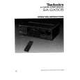 Cover page of TECHNICS SA-GX505 Owner's Manual