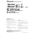 Cover page of PIONEER S-HTD5/XJC/E Service Manual