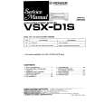Cover page of PIONEER VSXD1S Service Manual