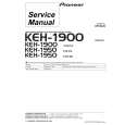 Cover page of PIONEER KEH-1900X1N Service Manual