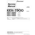 Cover page of PIONEER KEH-1950X1IN Service Manual