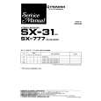 Cover page of PIONEER SX777 Service Manual