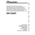 Cover page of PIONEER GM-5400T/XJ/EW5 Owner's Manual