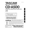 Cover page of TEAC CD-A500 Owner's Manual