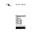 Cover page of NAKAMICHI CR4/A/E Service Manual