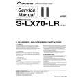 Cover page of PIONEER S-LX70-LR/XTW/E Service Manual