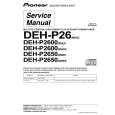 Cover page of PIONEER DEH-P2600-2 Service Manual