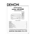 Cover page of DENON UD-M30 Service Manual