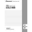 Cover page of PIONEER CDJ-400/WAXJ5 Owner's Manual