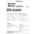 Cover page of PIONEER DV-636D/RL Service Manual