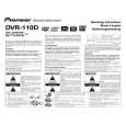 Cover page of PIONEER DVR-110DBK/KBXV Owner's Manual