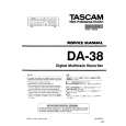 Cover page of TEAC DA-38 Service Manual