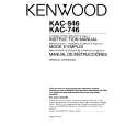 Cover page of KENWOOD KAC846 Owner's Manual