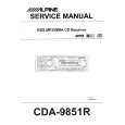 Cover page of ALPINE CDA-9851R Service Manual