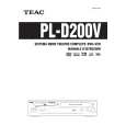 Cover page of TEAC PLD200V Owner's Manual