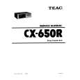 Cover page of TEAC CX-650R Service Manual