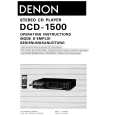Cover page of DENON DCD1500 Owner's Manual