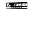 Cover page of LUXMAN LUXMAN 1500 Service Manual