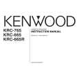 Cover page of KENWOOD KRC-765 Owner's Manual