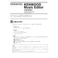 Cover page of KENWOOD KENWOOD_MUSIC_EDITOR Owner's Manual