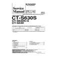 Cover page of PIONEER CT-S630S Service Manual