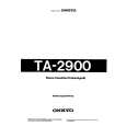 Cover page of ONKYO TA-2900 Owner's Manual