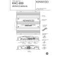 Cover page of KENWOOD KAC859 Service Manual