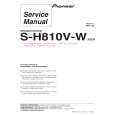 Cover page of PIONEER S-H810V-W/SXTW/EW5 Service Manual