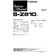 Cover page of PIONEER S-Z81D Service Manual