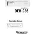 Cover page of PIONEER DEH236 Owner's Manual