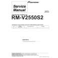 Cover page of PIONEER RM-V2550S2/WL Service Manual