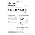 Cover page of PIONEER SE-IRM250/E Service Manual