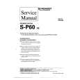 Cover page of PIONEER SP60 XE Service Manual