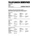 Cover page of TELEFUNKEN COMPACT 2000CD Service Manual