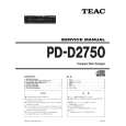 Cover page of TEAC PD-D2750 Service Manual
