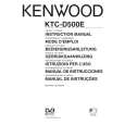 Cover page of KENWOOD KTC-D500E Owner's Manual