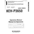 Cover page of PIONEER KEHP3650 Owner's Manual