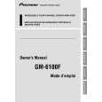 Cover page of PIONEER GM-6100F Service Manual
