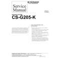 Cover page of PIONEER CS-G205-K Service Manual
