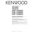 Cover page of KENWOOD KRF-V4060D Owner's Manual