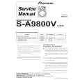 Cover page of PIONEER S-A9800V/XJI/UC Service Manual