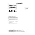 Cover page of PIONEER SF21/XE Service Manual