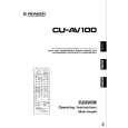 Cover page of PIONEER CU-AV100 Owner's Manual