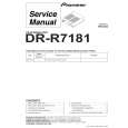 Cover page of PIONEER DR-R7181/ZUCYV/WL Service Manual