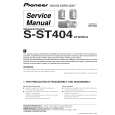Cover page of PIONEER SST404 Service Manual