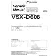 Cover page of PIONEER VSX-D608 Service Manual